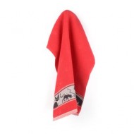Handdoek - Katten - Rood